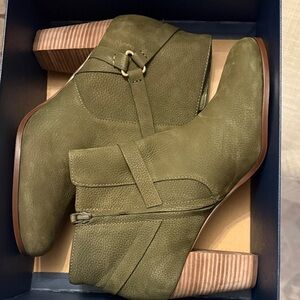 Cole Haan Olive Ankle Booties